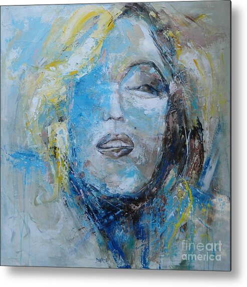 Marilyn Monroe Metal Print featuring the painting Norma Jeane by Dan Campbell