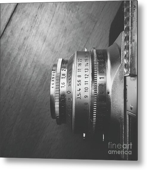 Black And White Photography Metal Print featuring the photograph Numbers by Ivy Ho