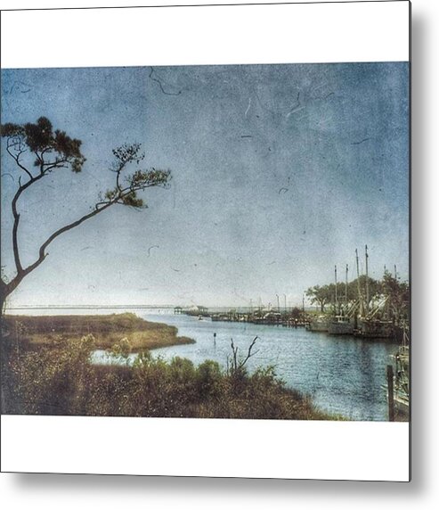 Mississippi Metal Print featuring the photograph Ocean Springs Harbor by Joan McCool