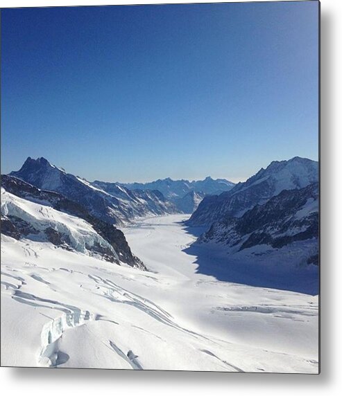 Jungfraujoch Metal Print featuring the photograph On The Top Of Europe by Chantal Mantovani