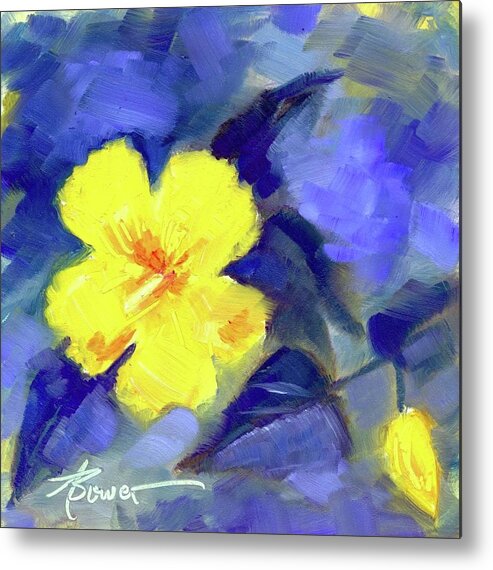 Flowers Metal Print featuring the painting Only One Life by Adele Bower