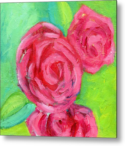 Acrylic Metal Print featuring the painting Pack Your Rose Colored Glasses 1 by Marcy Brennan