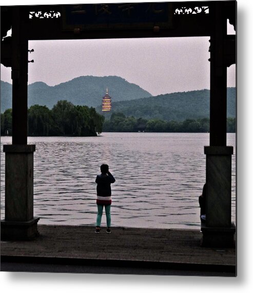 Pagoda Metal Print featuring the photograph Pagoda at Dusk by George Taylor