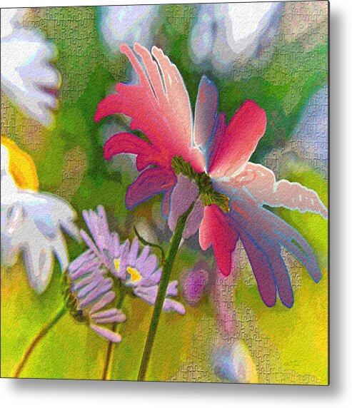 Adria Trail Metal Print featuring the photograph Party Flowers by Adria Trail