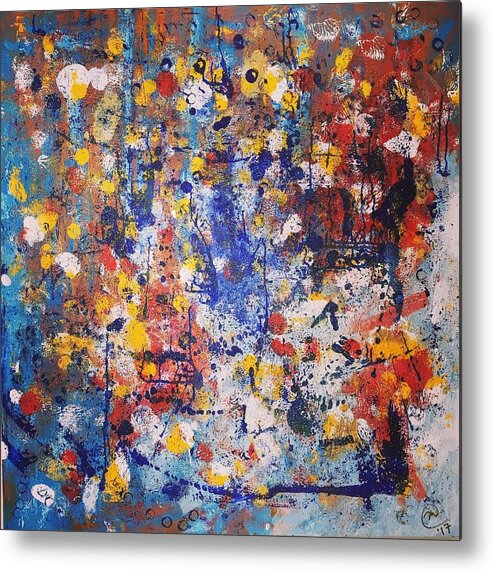 Abstract Acrylic Metal Print featuring the painting Passage by Marita Esteva