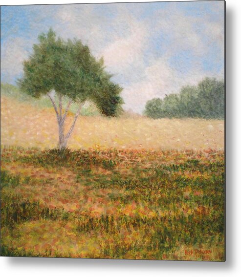 Landscapes Metal Print featuring the painting Passing By by Herb Dickinson