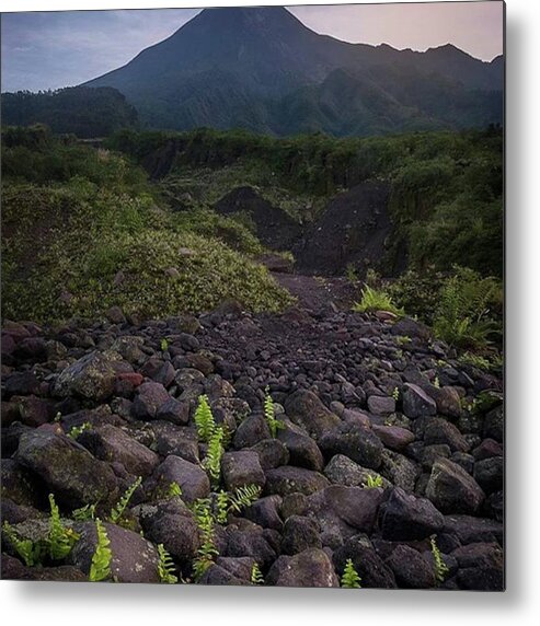 Merapi Metal Print featuring the photograph Path Of Light

#mountain #sunrise by Rifandiansyah Adi putra
