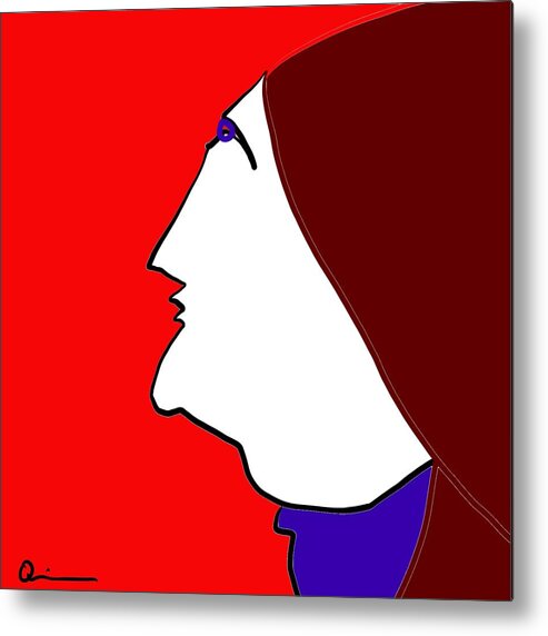 American Metal Print featuring the digital art Patriot by Jeffrey Quiros