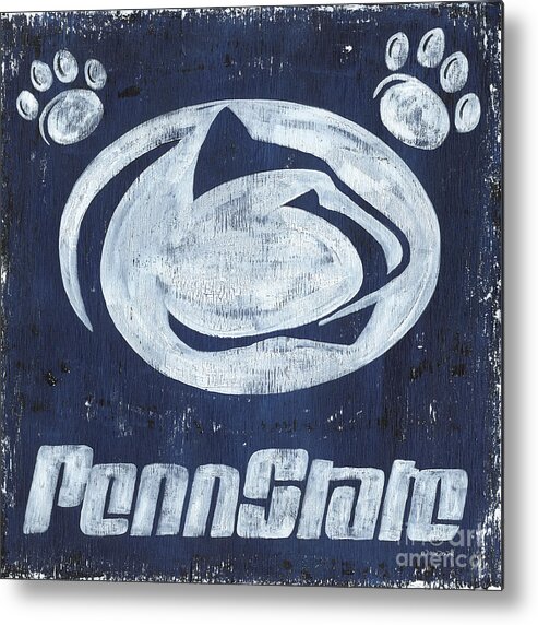 Penn State Metal Print featuring the painting Penn State by Debbie DeWitt
