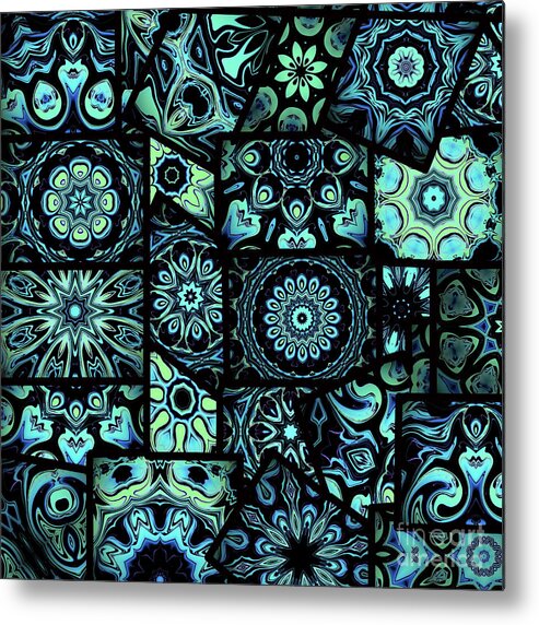 Patch Metal Print featuring the digital art Perfect in Patches by Barefoot Bodeez Art