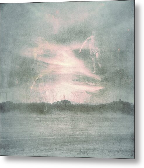 Digital Art Metal Print featuring the digital art Ghosts And Shadows Vii - Personal Rapture by Melissa D Johnston