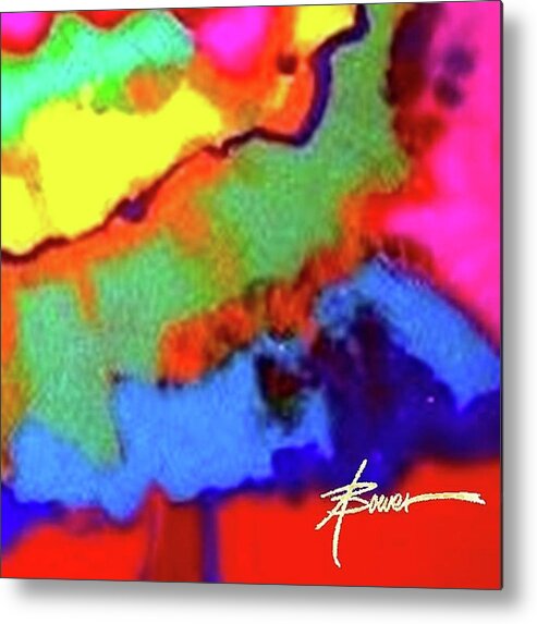 Color Metal Print featuring the painting Persuasion by Adele Bower