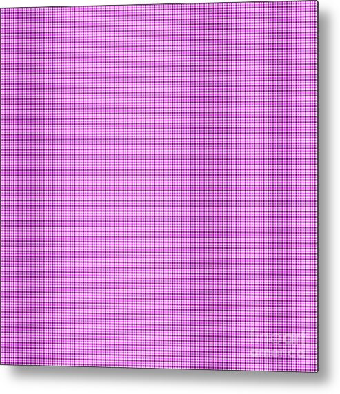 Pink And Purple Tartan Metal Print featuring the digital art Pink and Purple Tartan by Leah McPhail