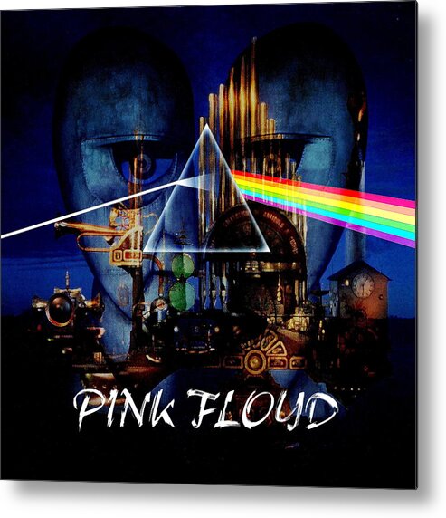 Pink Floyd Metal Print featuring the digital art Pink Floyd Montage by P Donovan
