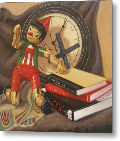 Realism Metal Print featuring the painting Pinocchio by Donelli DiMaria