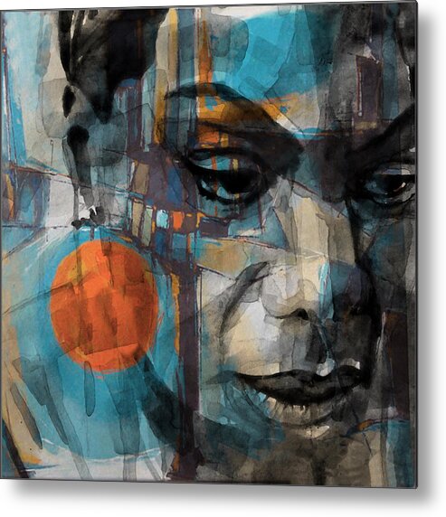 Nina Simone Metal Print featuring the mixed media Please Don't Let Me Be Misunderstood by Paul Lovering