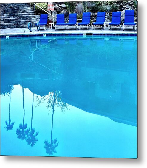  Metal Print featuring the photograph Pool Reflection by Julie Gebhardt