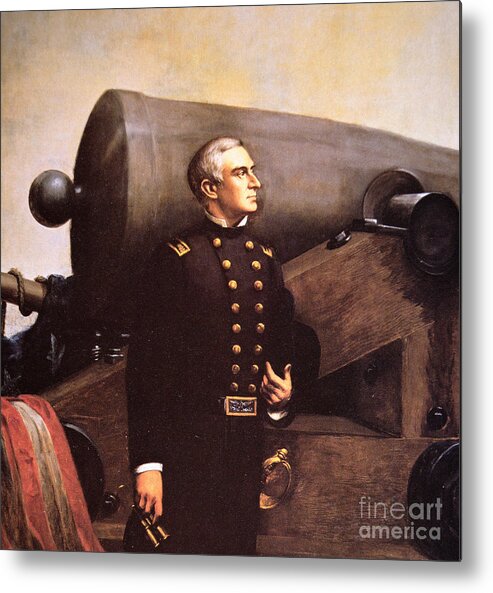 Anderson Metal Print featuring the painting Portrait of Major Robert Anderson by Alban Jasper Conant