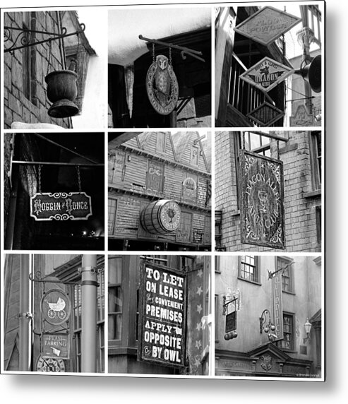 Potter Signs B Metal Print featuring the photograph Potter Signs B by Dark Whimsy