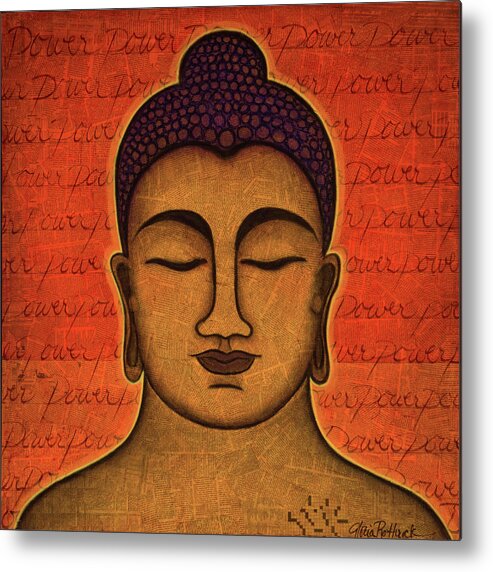 Buddha Metal Print featuring the painting Power by Gloria Rothrock