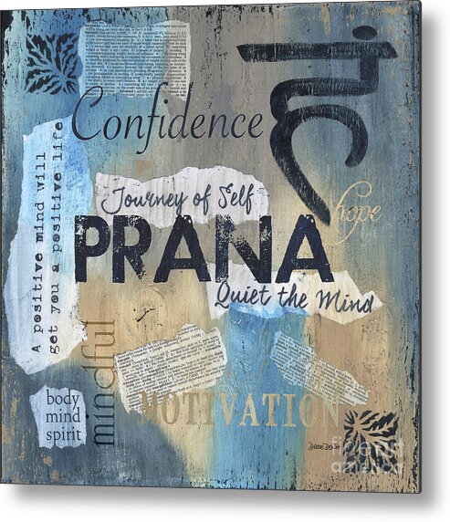 Prana Metal Print featuring the painting Prana by Debbie DeWitt
