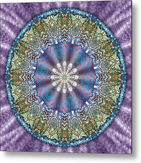 Symbolism Mandalas Metal Print featuring the digital art Pretty as a Picture by Becky Titus