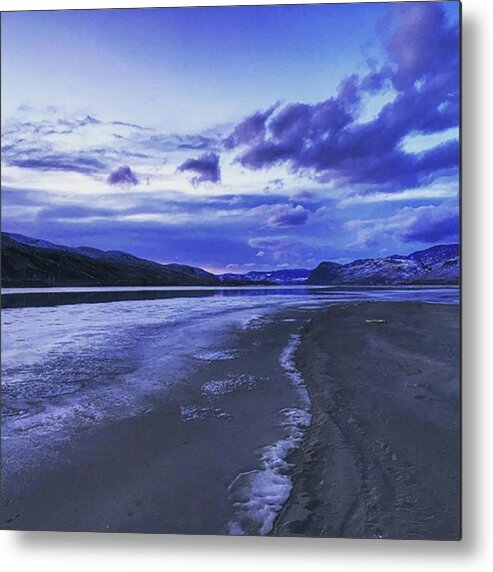 Winterpark Metal Print featuring the photograph Purple Skies! #winterjam #winterfun by Mike Bennett