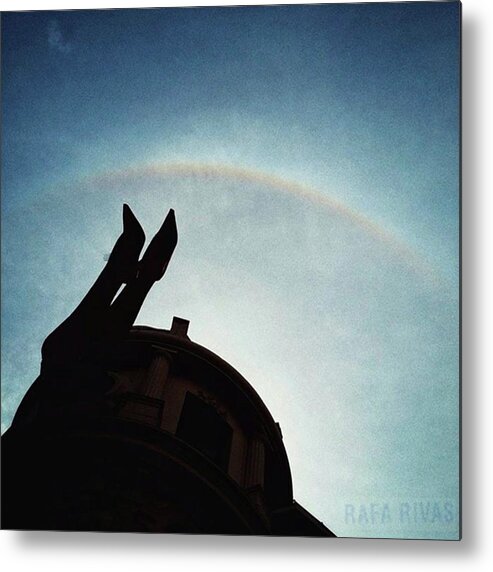 Thehole Metal Print featuring the photograph Rainbow Over The Hole

#rainbow #sky by Rafa Rivas