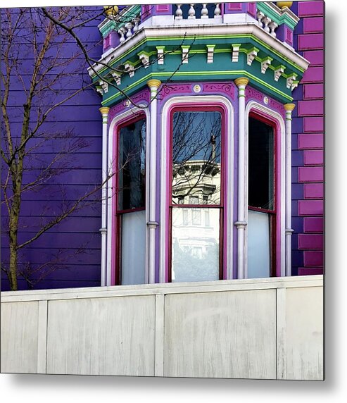  Metal Print featuring the photograph Rainbow Window by Julie Gebhardt
