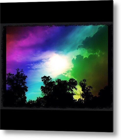 Instaprints Metal Print featuring the photograph Rainbows R Everywhere by SpYdR B