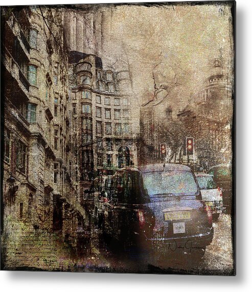London Metal Print featuring the digital art Rainy Day by Nicky Jameson