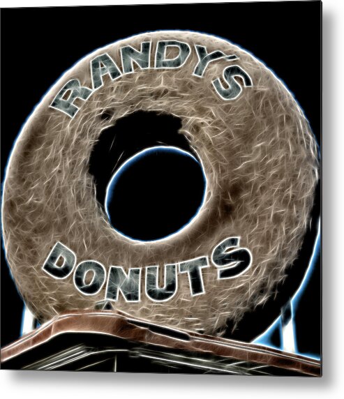Randy's Donuts Metal Print featuring the photograph Randy's Donuts - 11 by Stephen Stookey