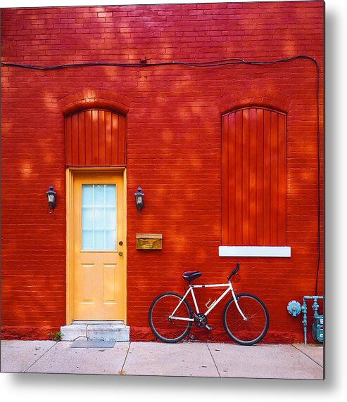 Red Brick Metal Print featuring the photograph Red Building by Britten Adams