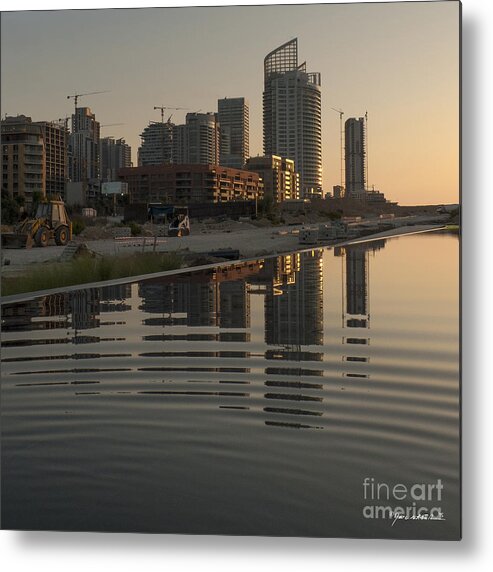 Photography Metal Print featuring the photograph Reflecting Beirut by Marc Nader