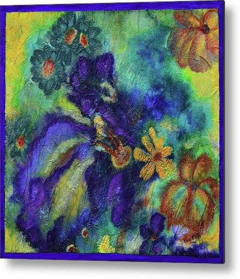 Flowers Metal Print featuring the mixed media Remember The Flowers by Donna Blackhall