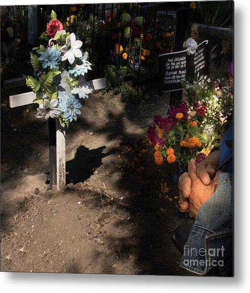 Grave Metal Print featuring the photograph Remembrance by Barry Weiss