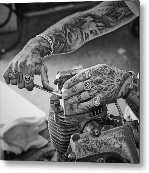 Beautiful Metal Print featuring the photograph Amazing Tatto by Andy Bucaille