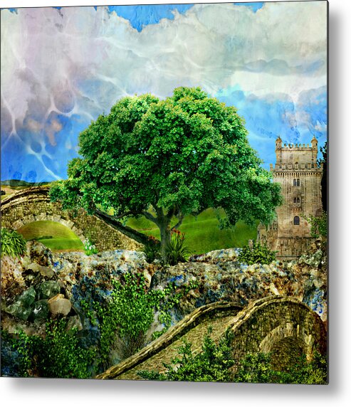 Paradise Metal Print featuring the mixed media Requiem for Paradise by Ally White
