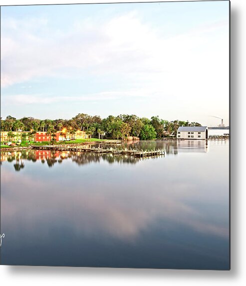 St. Johns River Metal Print featuring the photograph River Bliss by Nita Hastings