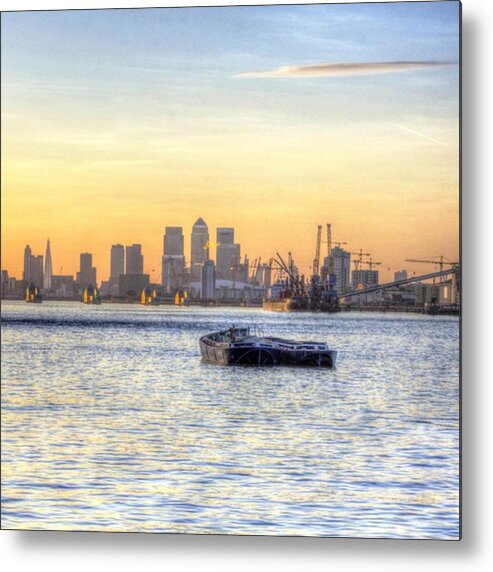 Beautiful Metal Print featuring the photograph #river #riverside #riverwalk #rivers by Paul Petey