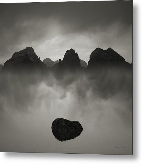Landscape Metal Print featuring the photograph Rock and Peaks by David Gordon