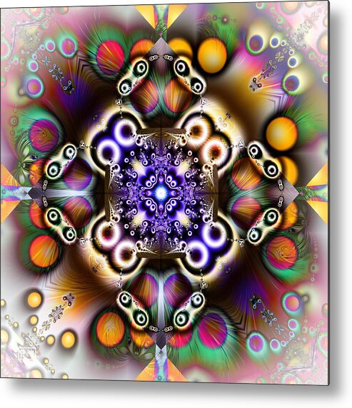 Abstract Metal Print featuring the digital art Rough Idea by Jim Pavelle