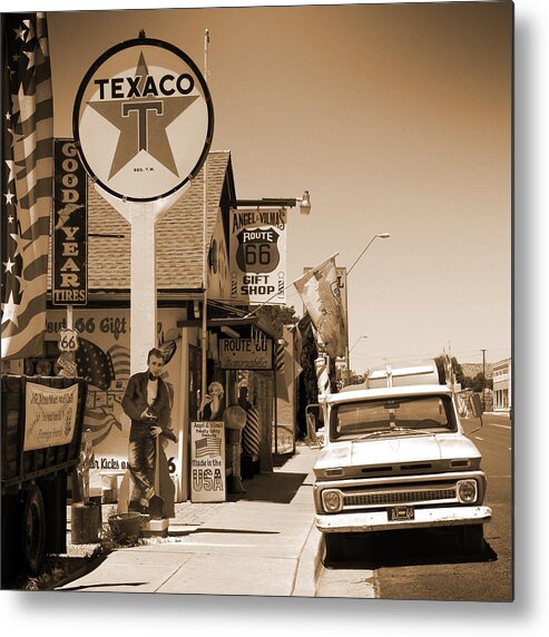 Big Star Sign Metal Print featuring the photograph Route 66 - Angel and Vilma's by Mike McGlothlen