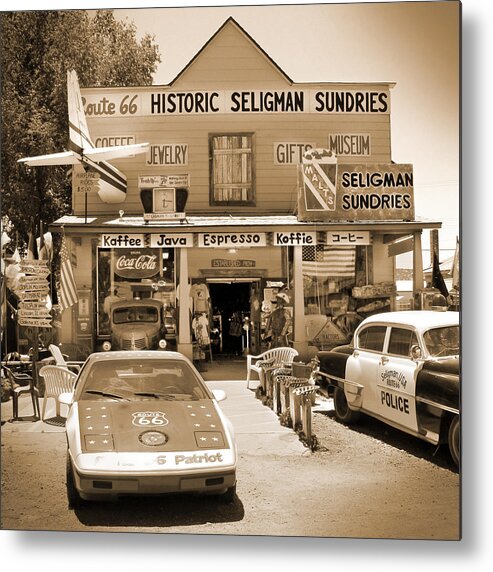 Plane Metal Print featuring the photograph Route 66 - Historic Sundries by Mike McGlothlen