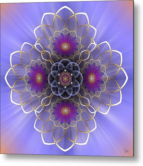Endre Metal Print featuring the photograph Sacred Geometry 417 by Endre Balogh