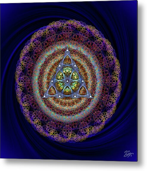 Endre Metal Print featuring the photograph Sacred Geometry 631 by Endre Balogh