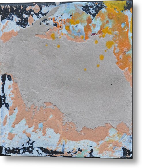 Abstract Metal Print featuring the painting SandTile AM214121 by Eduard Meinema