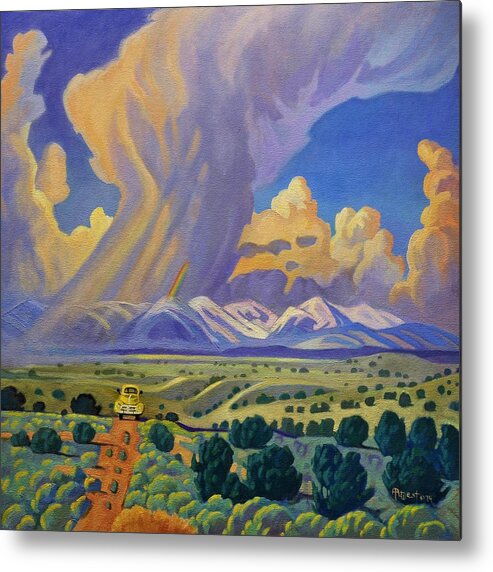 Sky Metal Print featuring the painting Sangre de Christo Passage by Art West