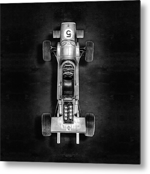 Art Metal Print featuring the photograph Schuco Matra Ford Top BW by YoPedro