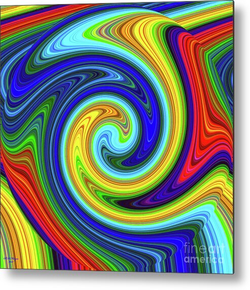 Art Metal Print featuring the digital art Sea of Colors by DB Hayes